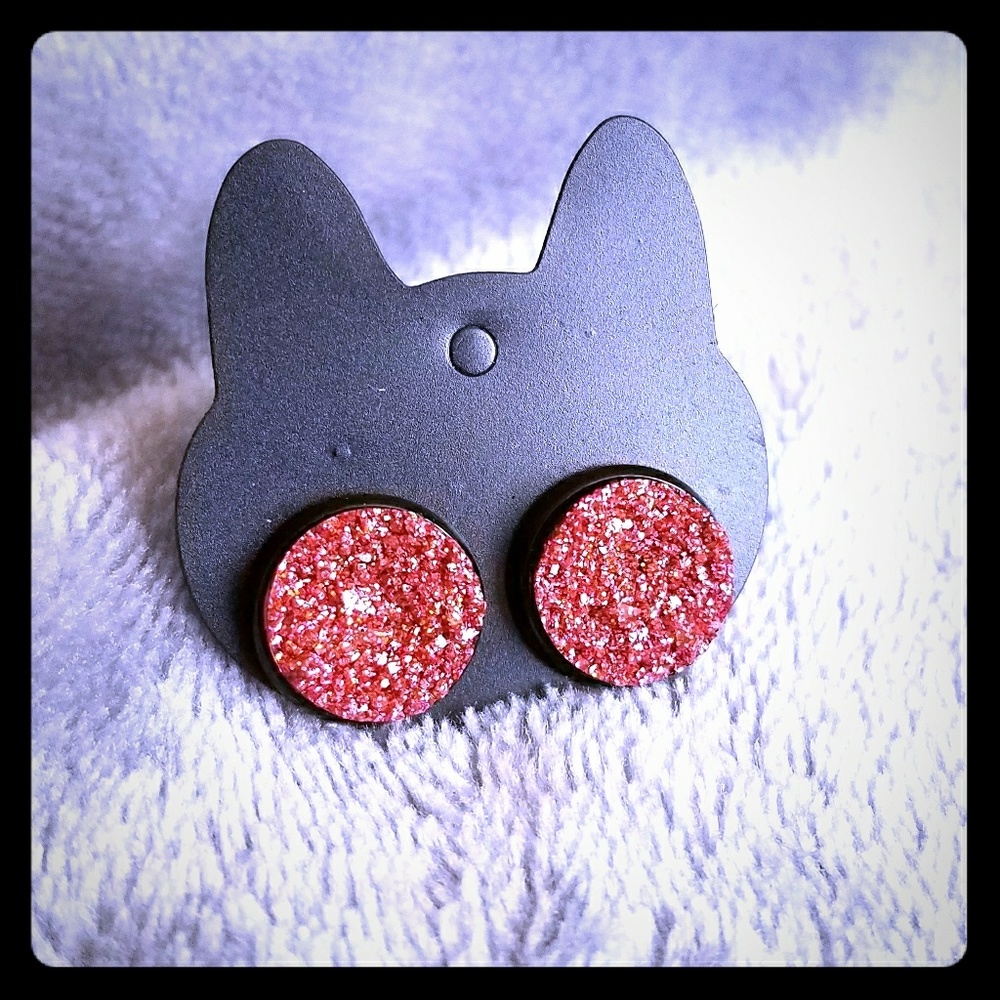 Druzy style earrings